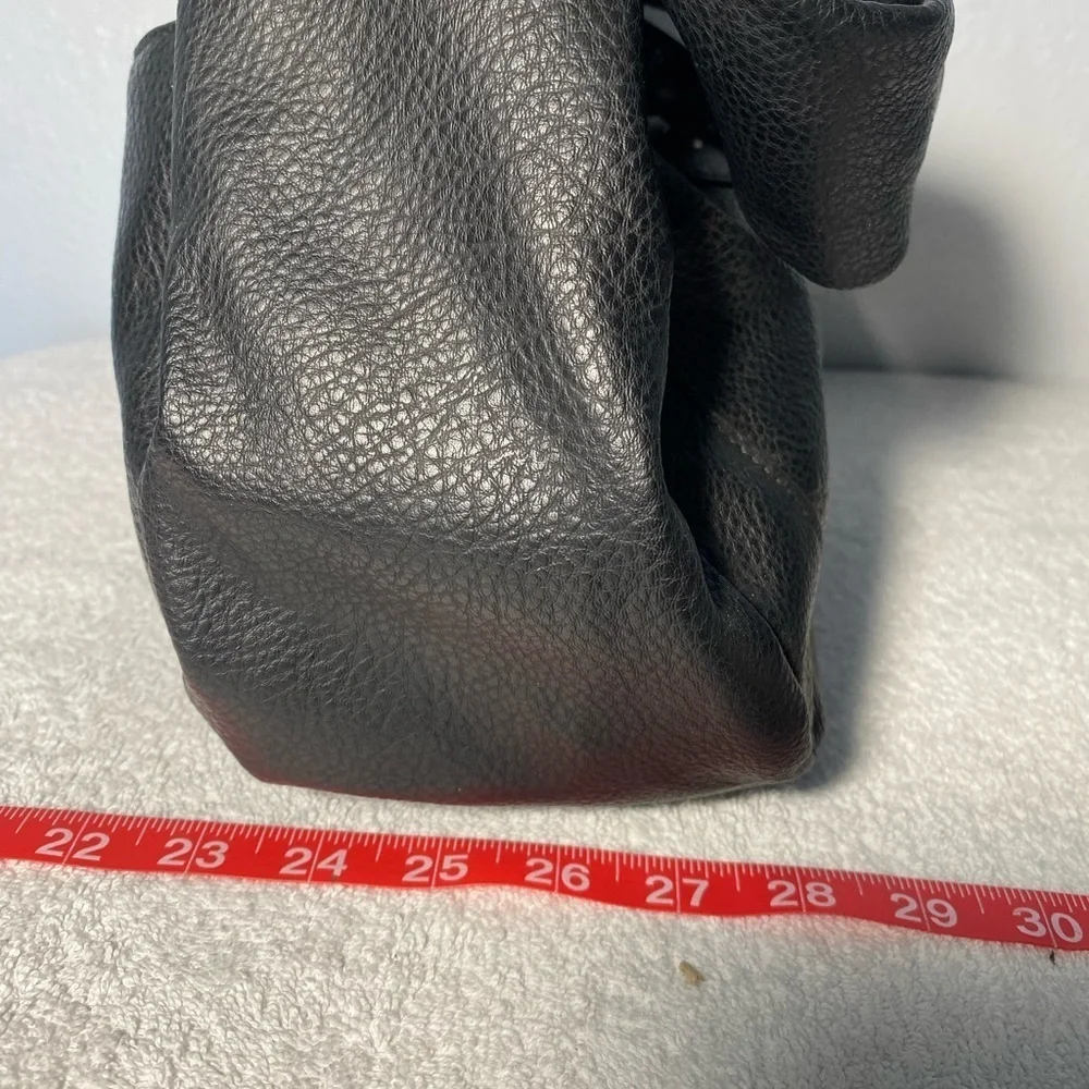 Time and Tru Black Hobo Bag with Knot Detail